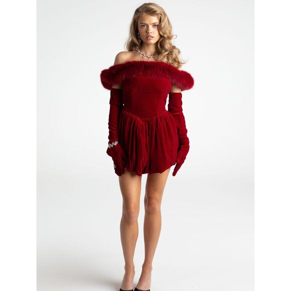 Nana Jacqueline candice dress red M - Picture 6 of 13